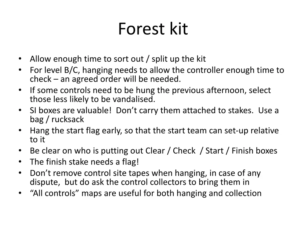 forest kit