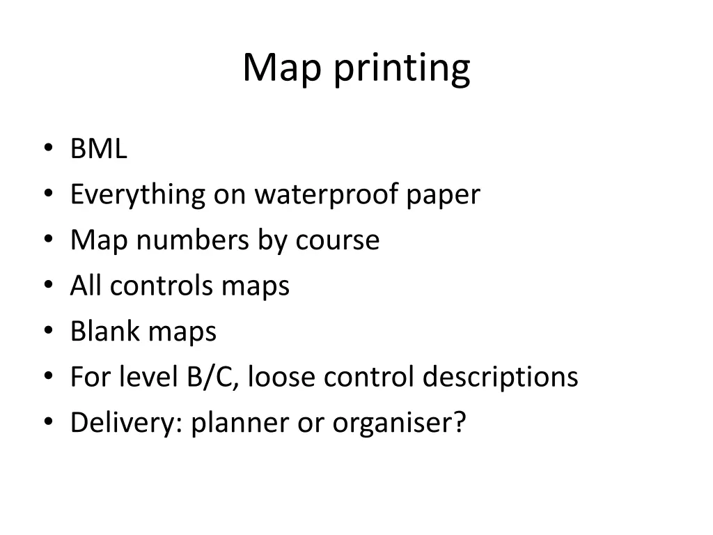 map printing