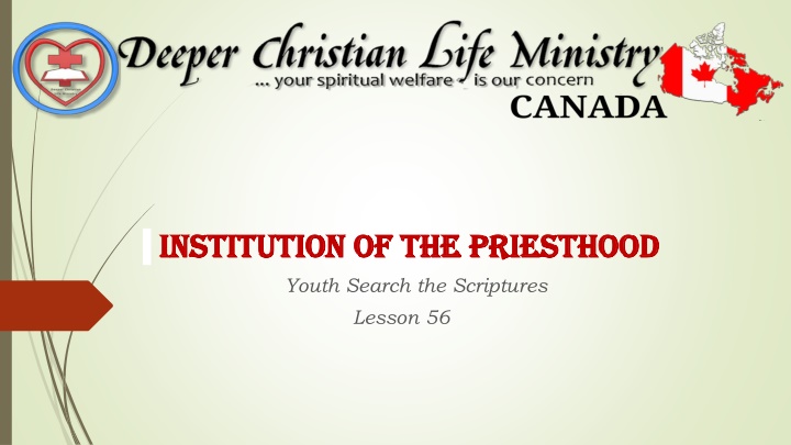 institution of the priesthood institution