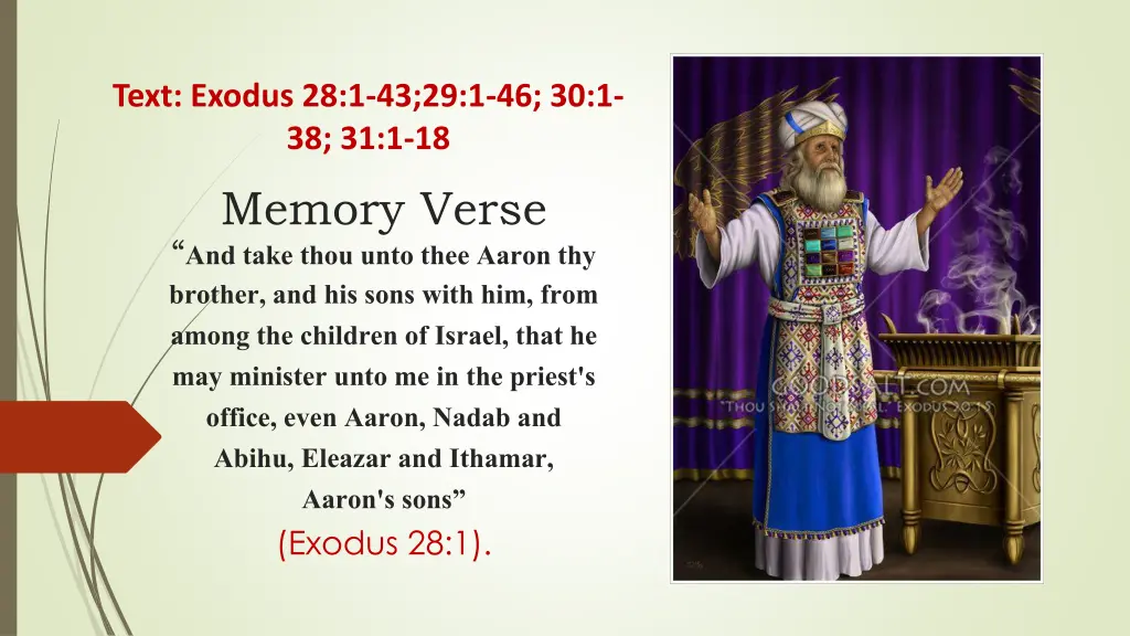 text exodus 28 1 43 29 1 46 30 1 38 31 1 18