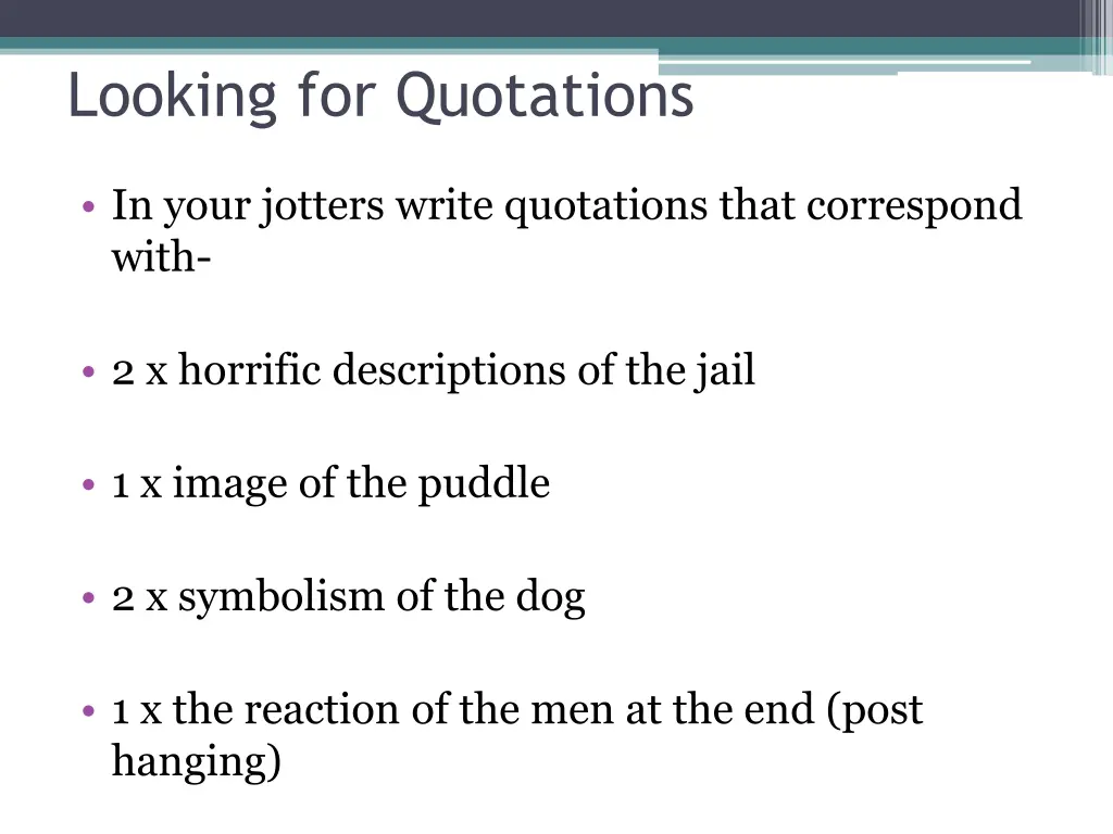 looking for quotations
