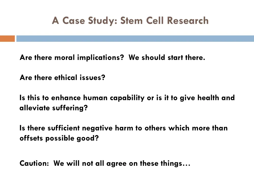 a case study stem cell research