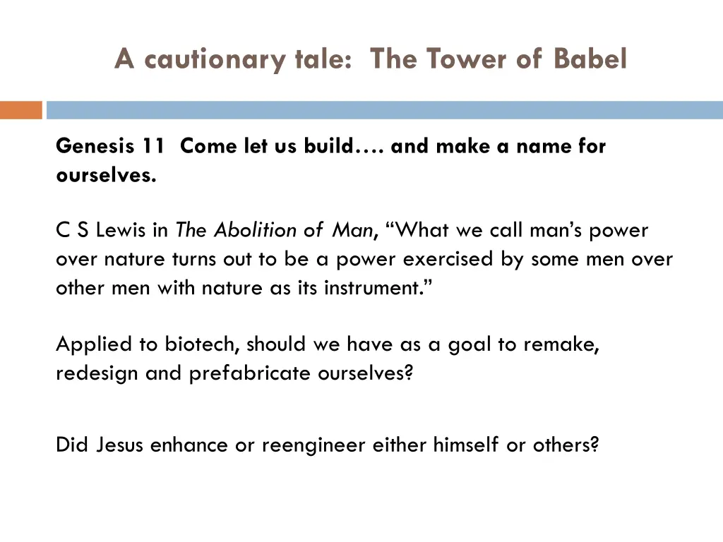 a cautionary tale the tower of babel