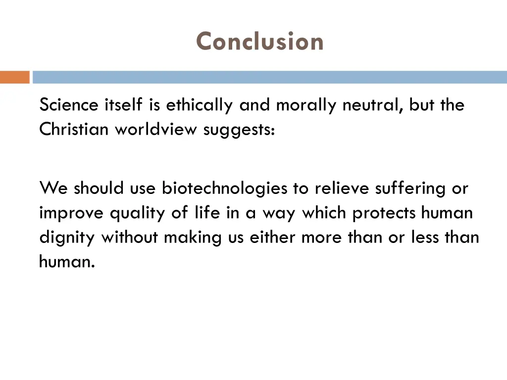 conclusion