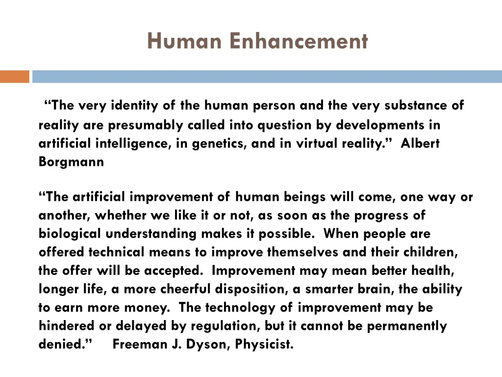 human enhancement
