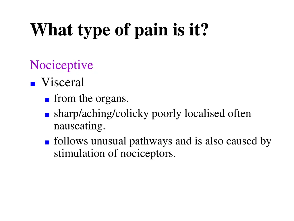 what type of pain is it 1