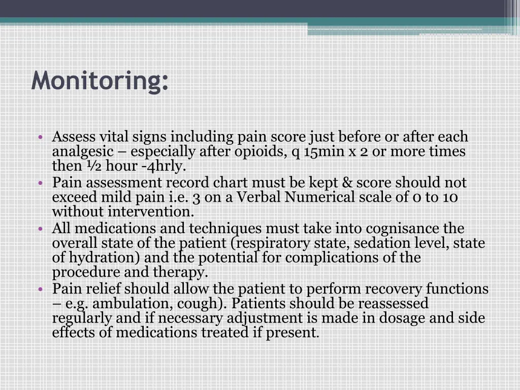 monitoring