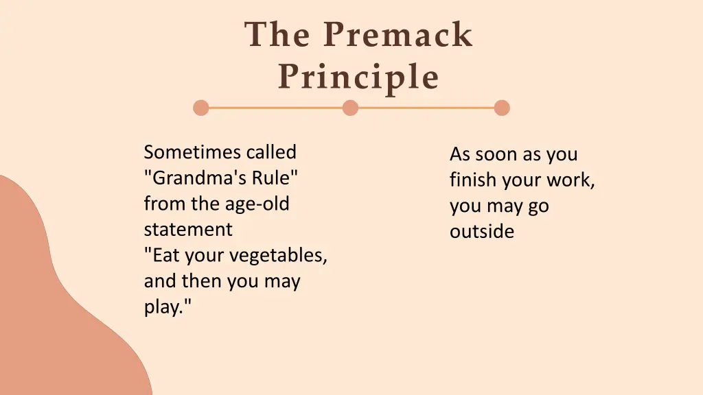 the premack principle