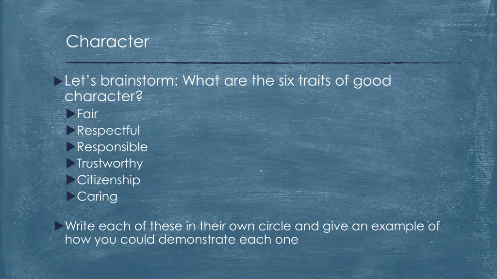 character