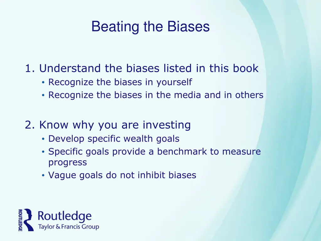 beating the biases