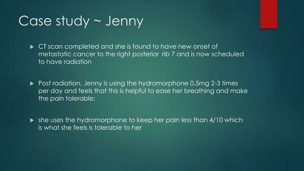case study jenny 2