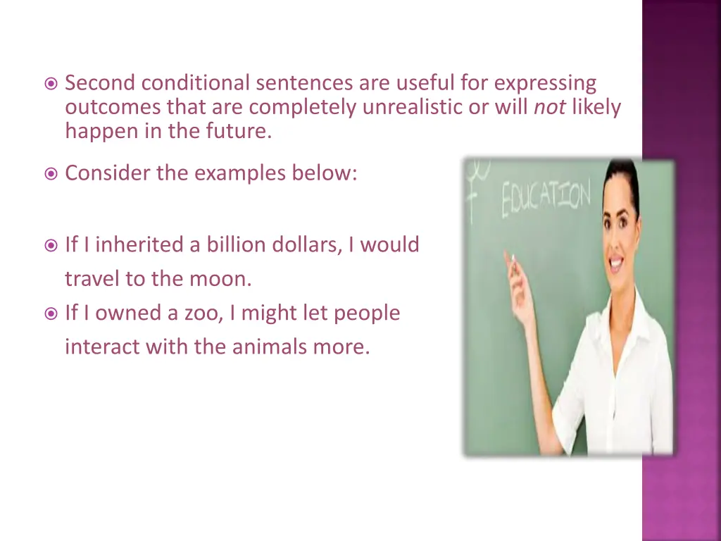 second conditional sentences are useful