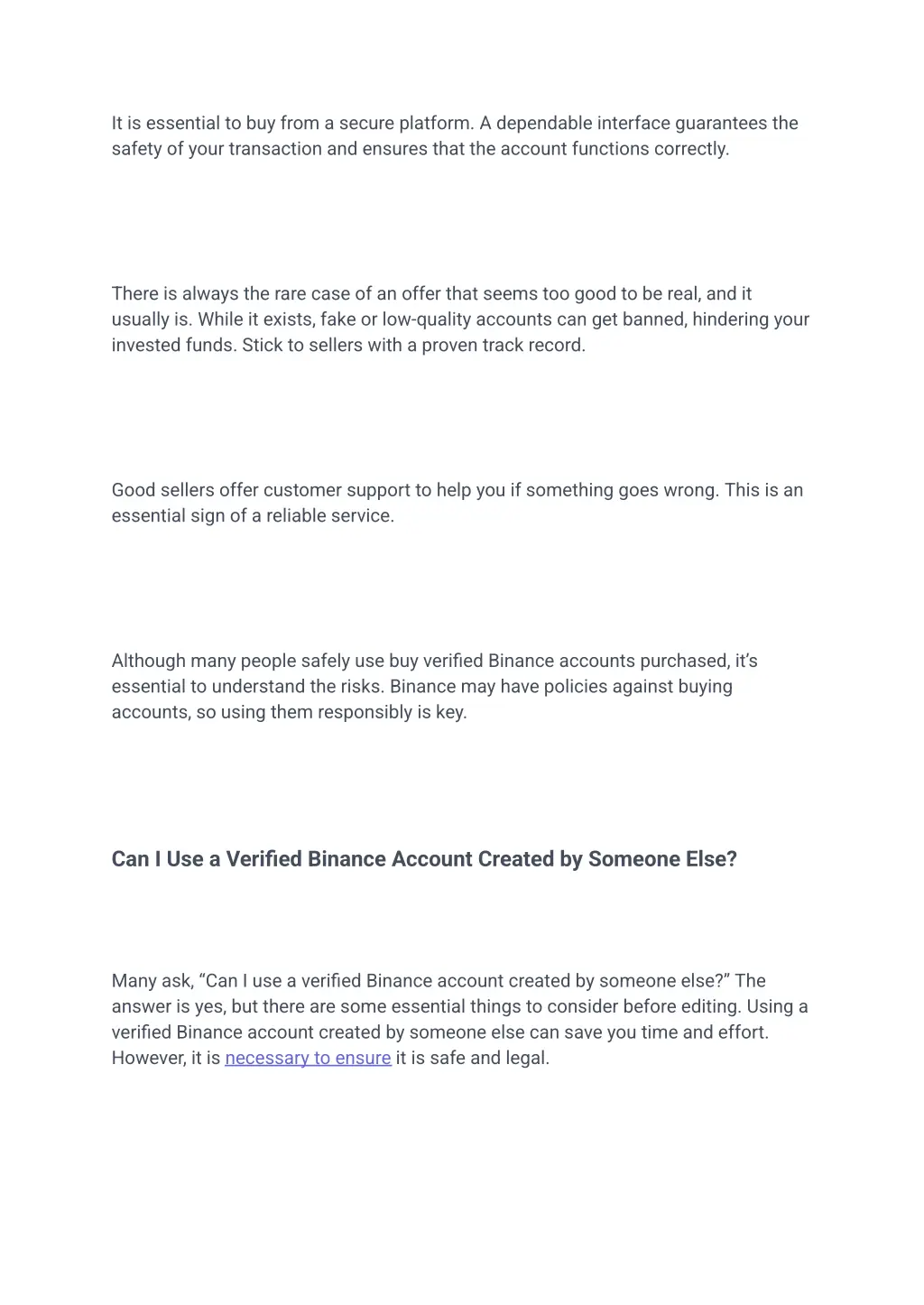 it is essential to buy from a secure platform