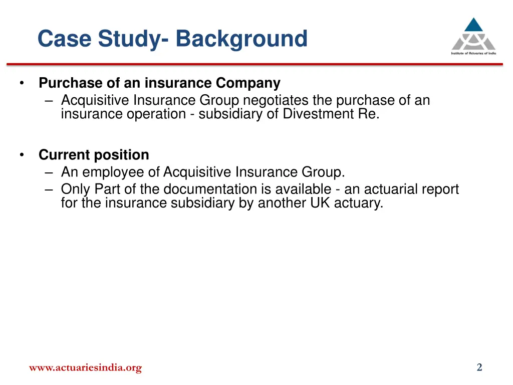 case study background