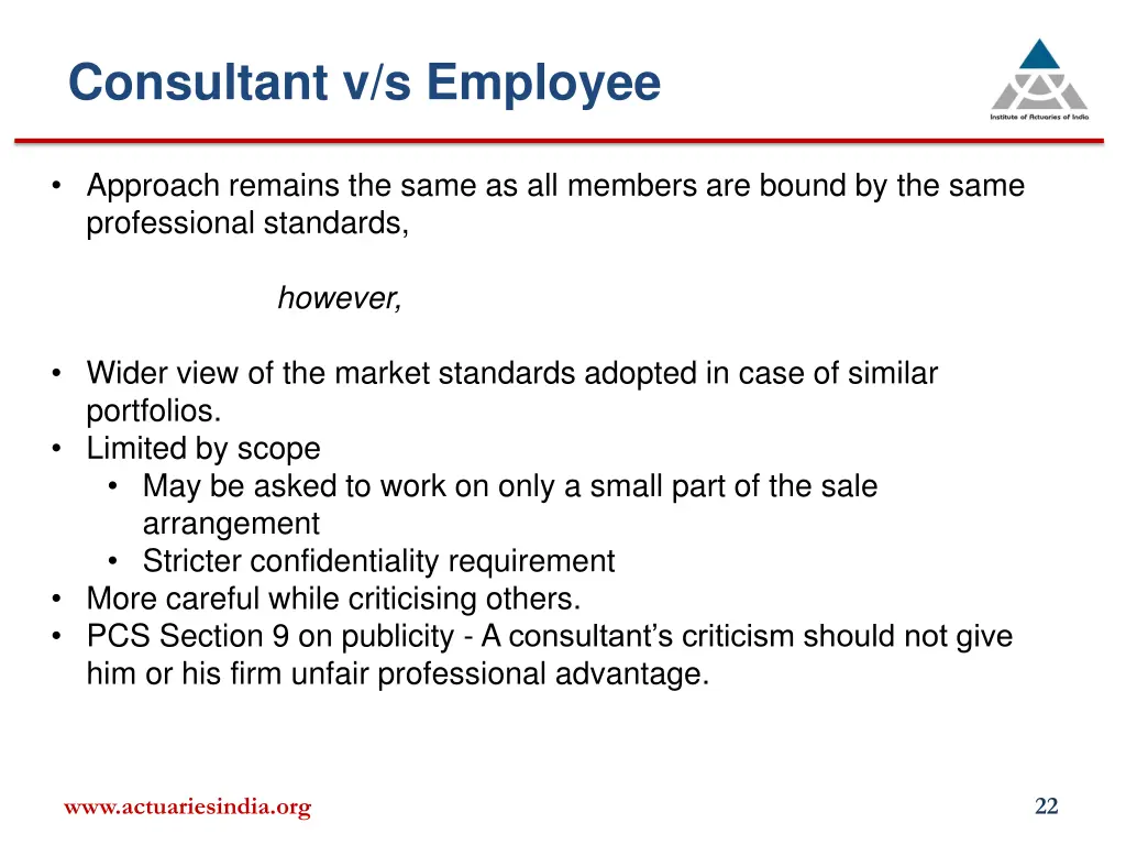 consultant v s employee