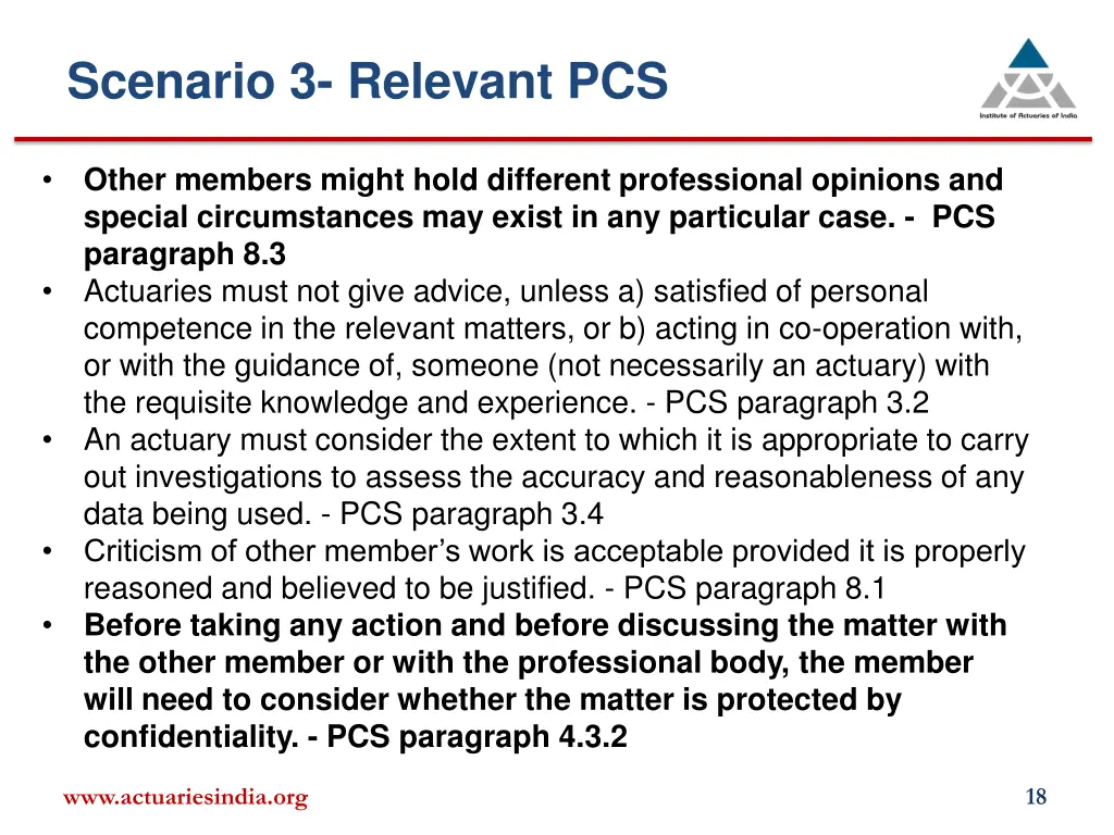 scenario 3 relevant pcs