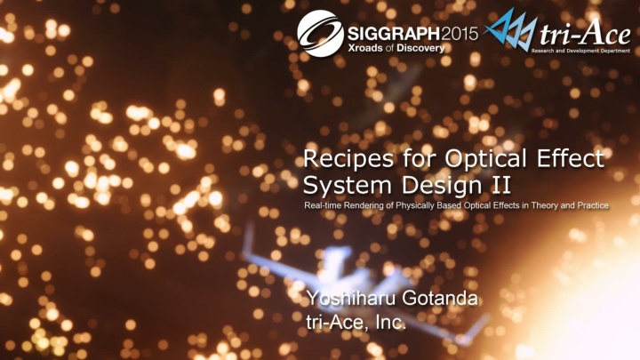 recipes fo optical effect system design ii real