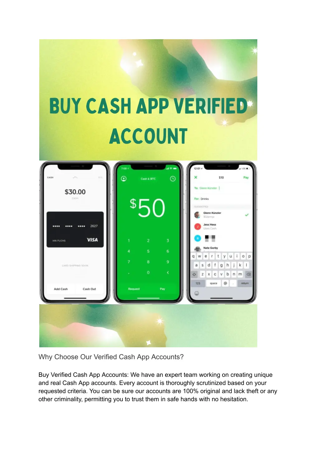 why choose our verified cash app accounts