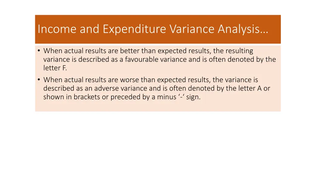 income and expenditure variance analysis 2