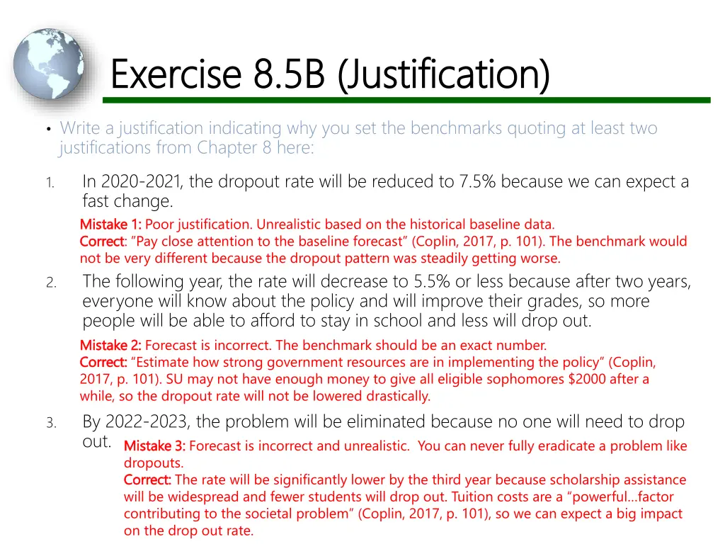exercise 8 5b justification exercise 1