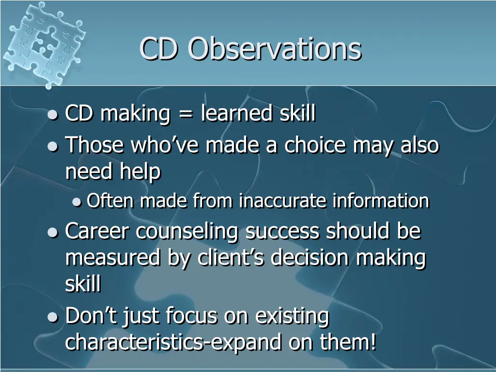cd observations