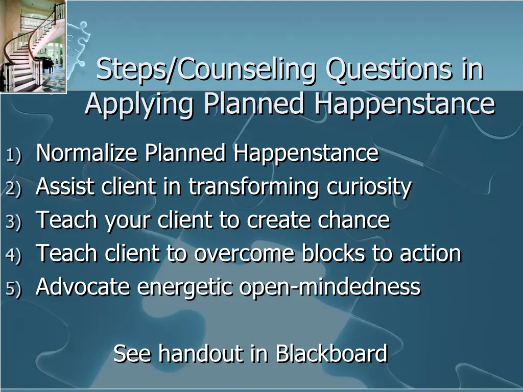 steps counseling questions in applying planned