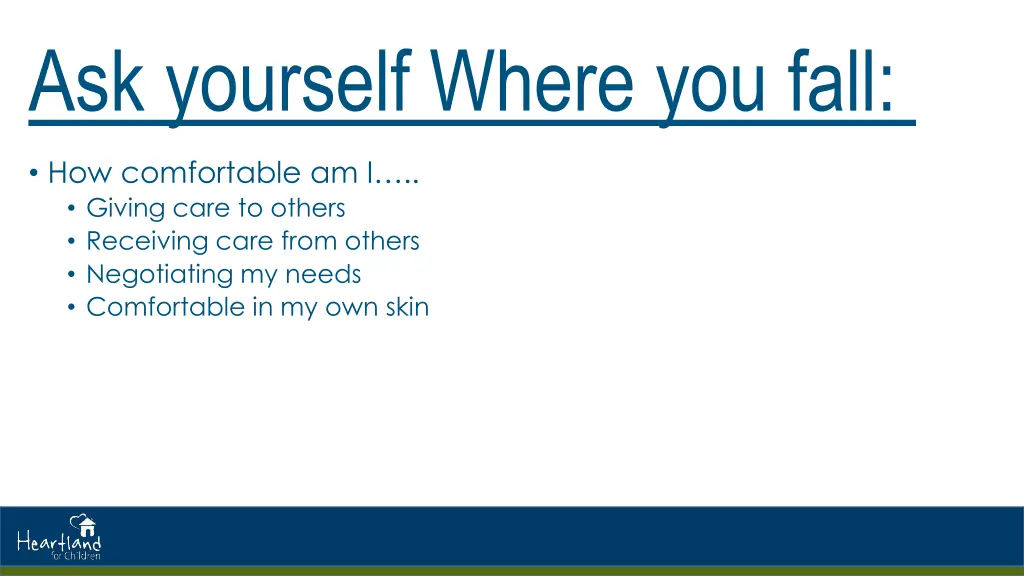 ask yourself where you fall