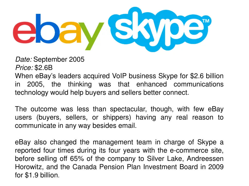 date september 2005 price 2 6b when ebay