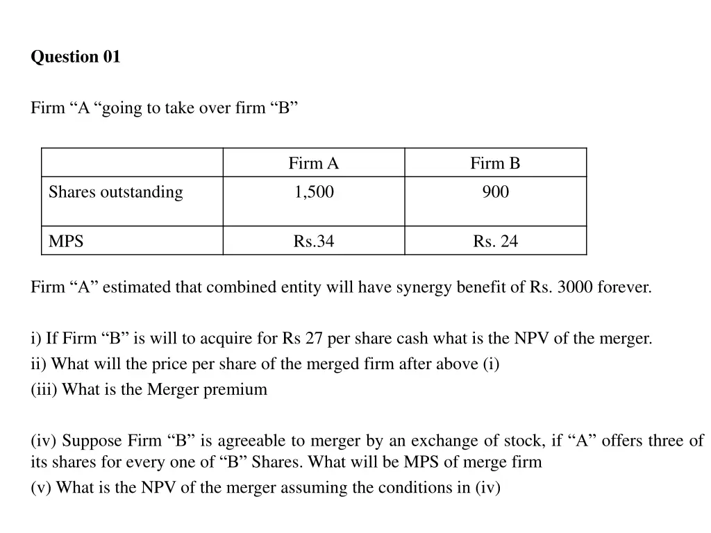 question 01