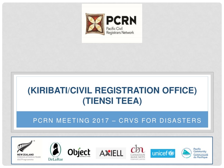 kiribati civil registration office tiensi teea