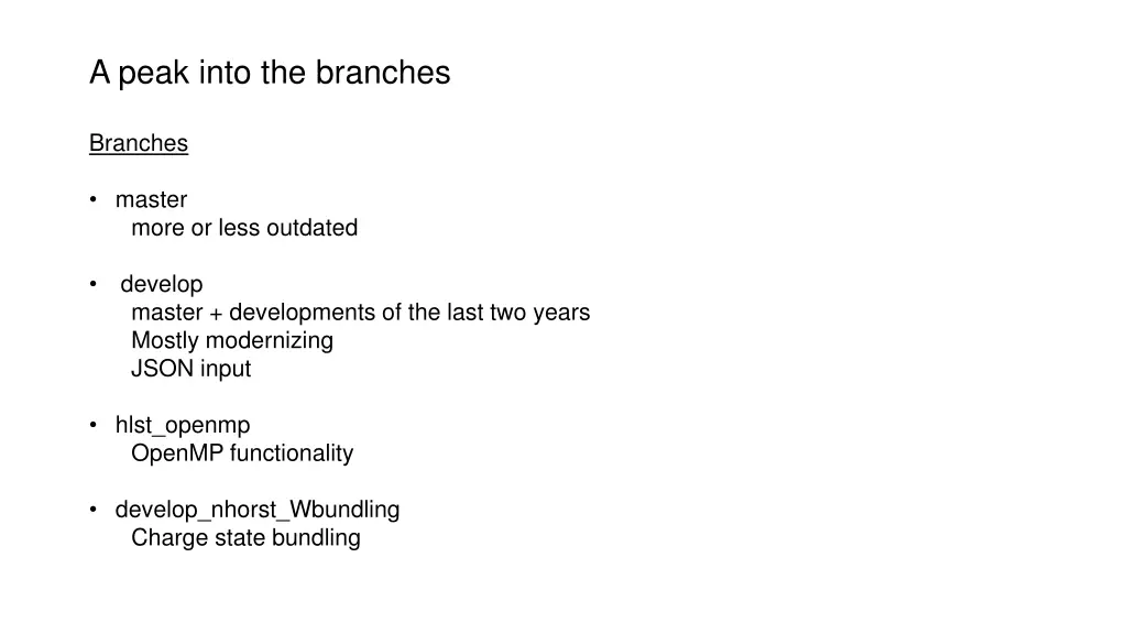 a peak into the branches