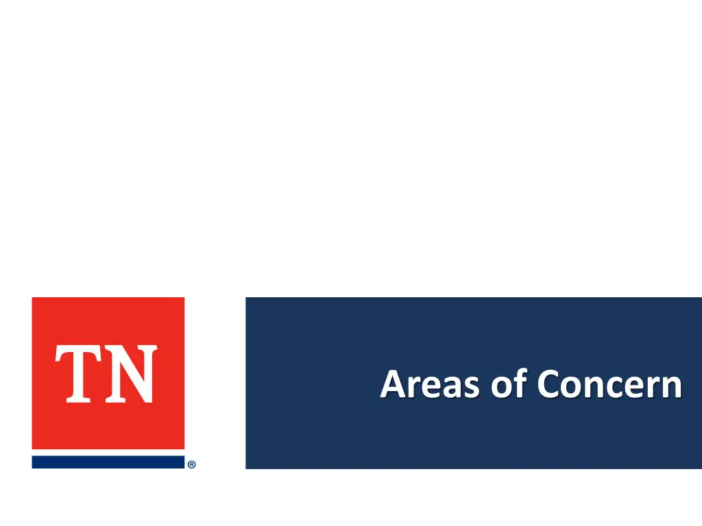 areas of concern