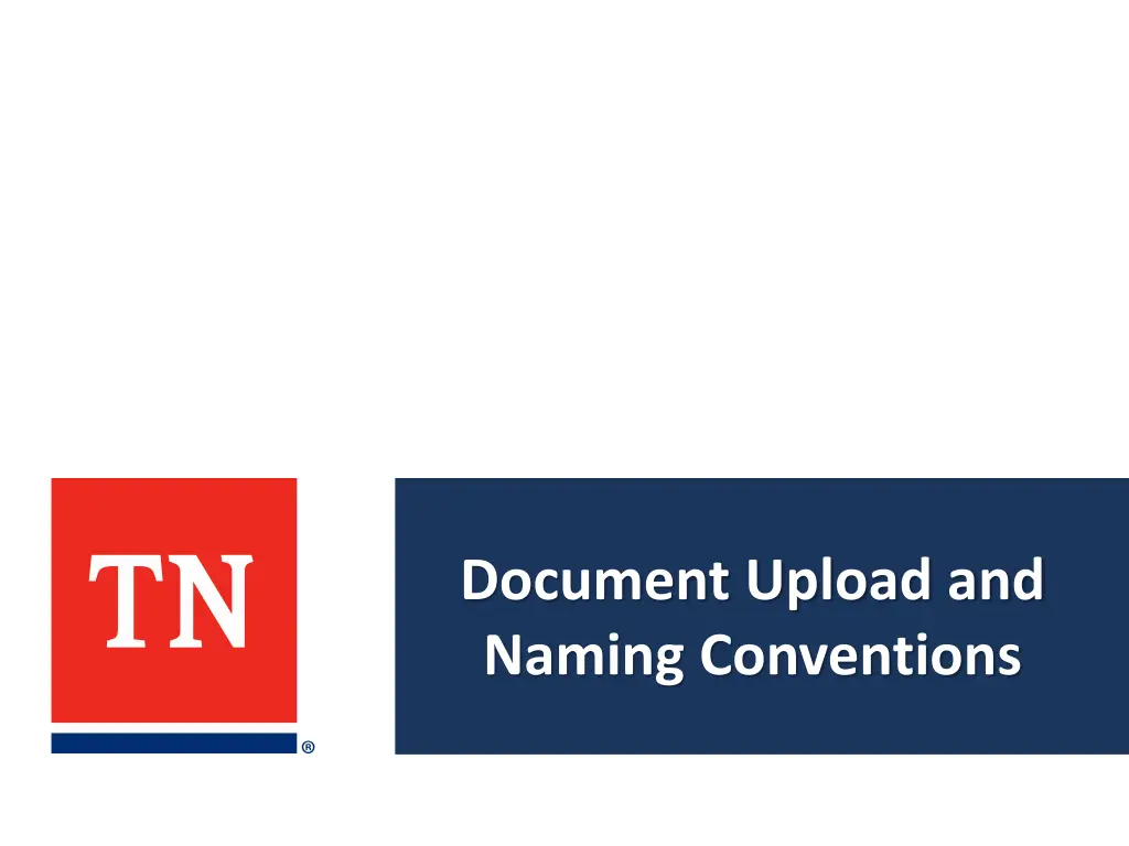 document upload and naming conventions