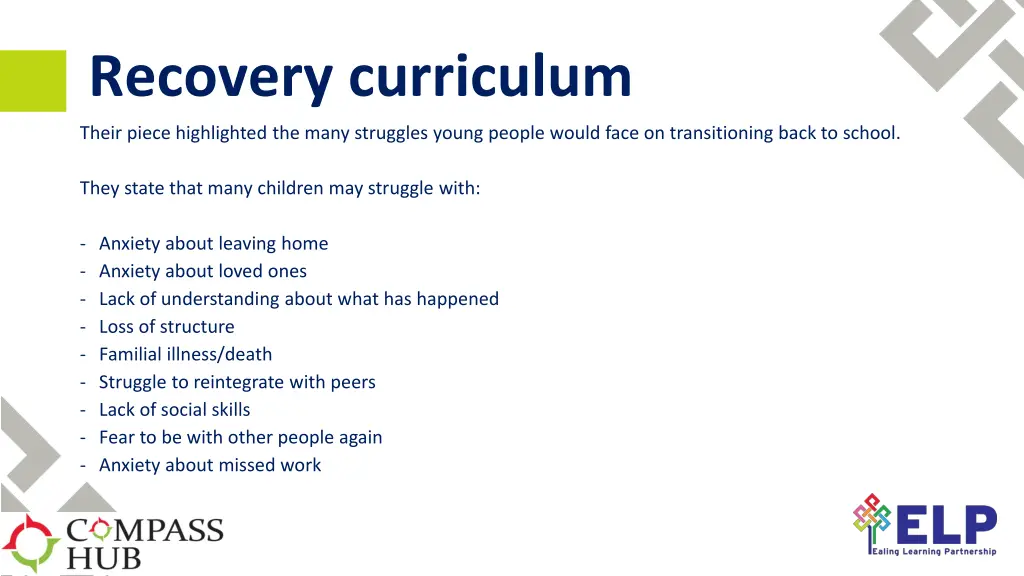 recovery curriculum 1