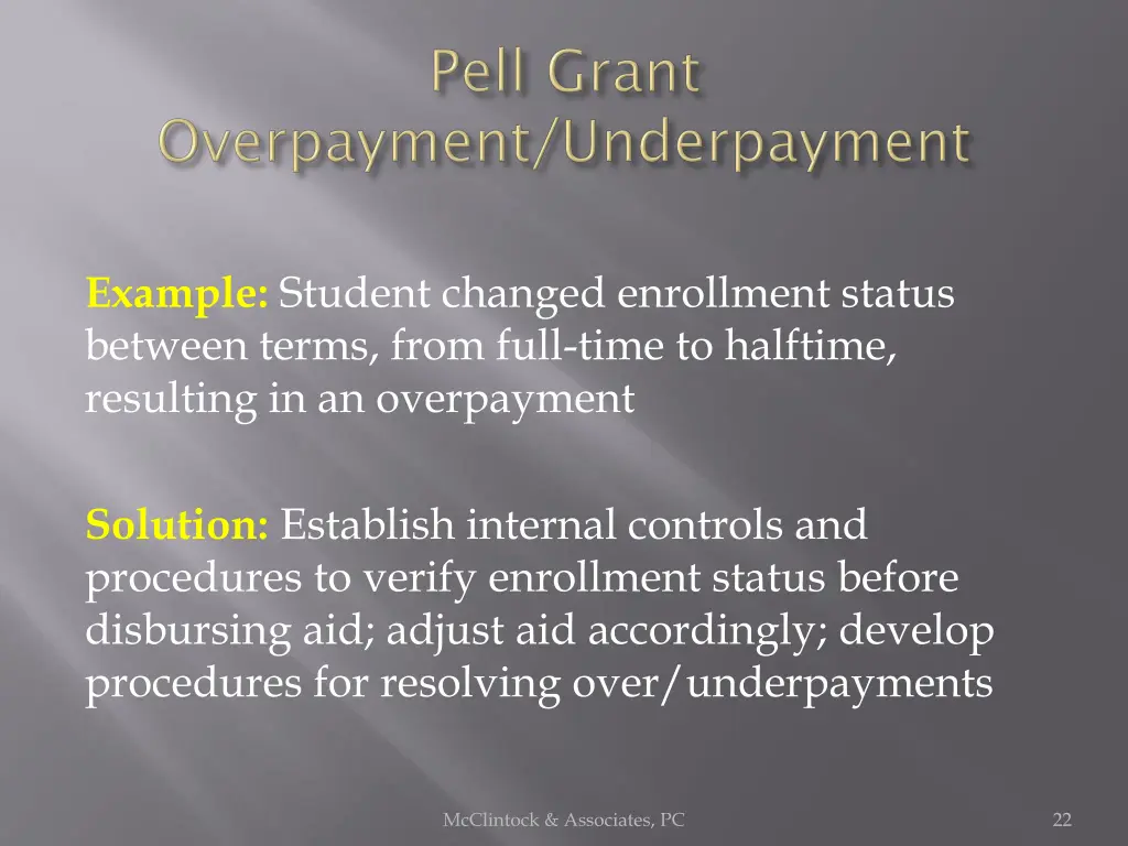 example student changed enrollment status between