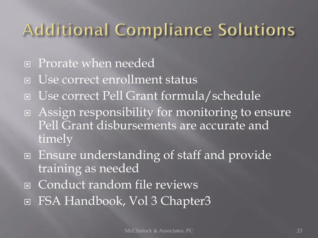 prorate when needed use correct enrollment status