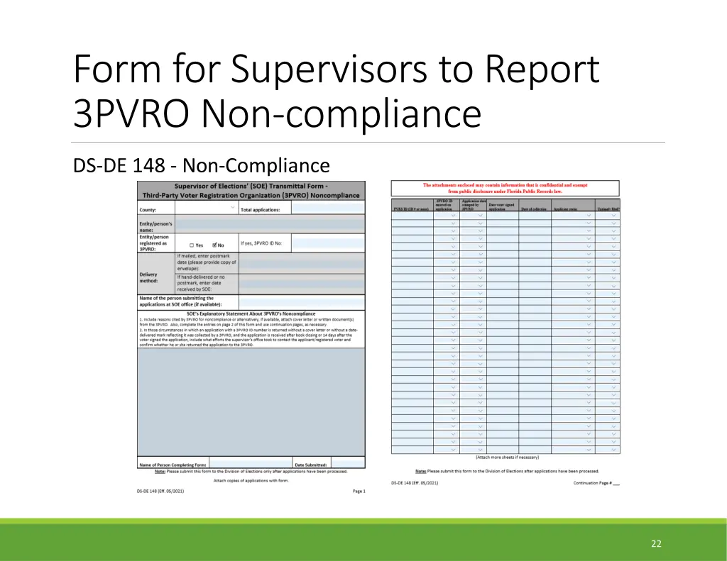 form for supervisors to report 3pvro