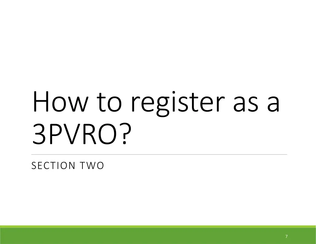 how to register as a 3pvro