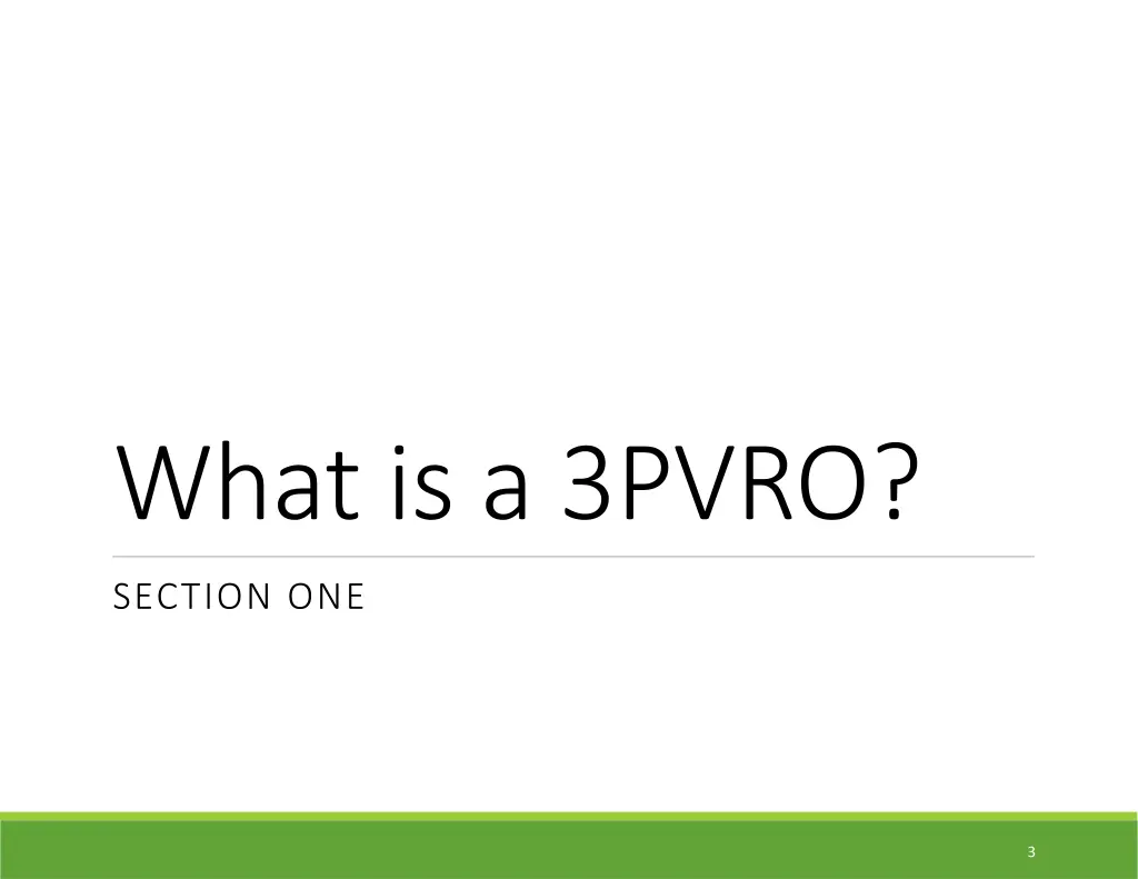 what is a 3pvro