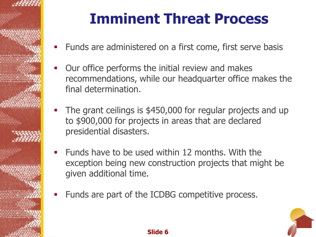 imminent threat process