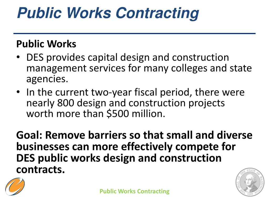 public works contracting 1