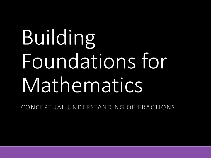 building foundations for mathematics