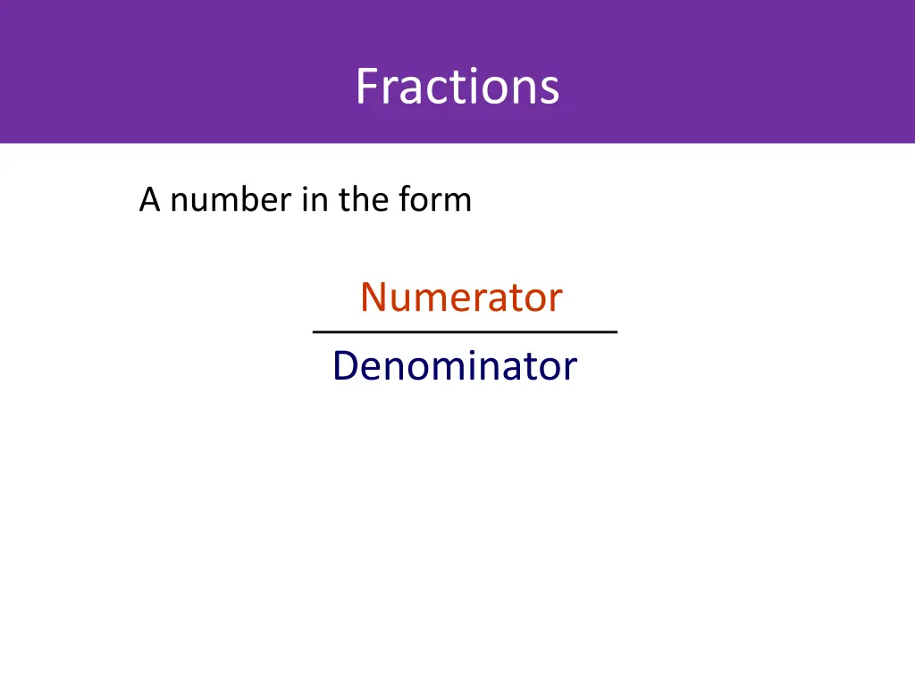 fractions