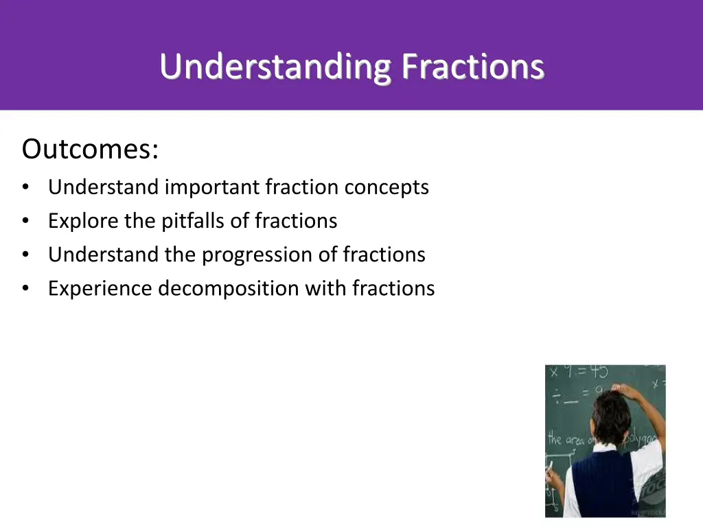 understanding fractions 1