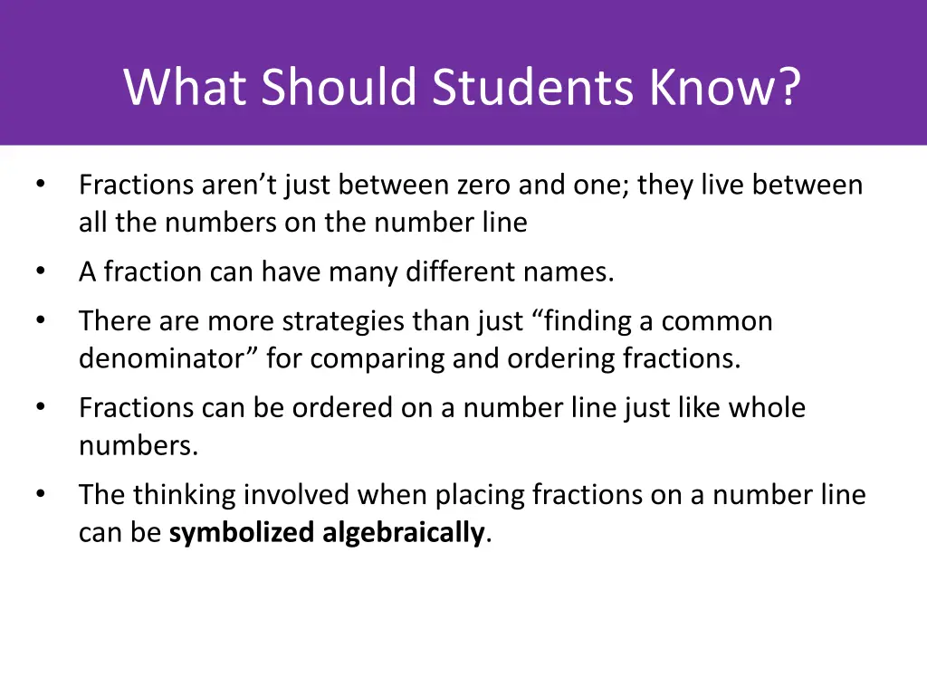 what should students know