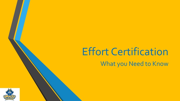 effort certification what you need to know