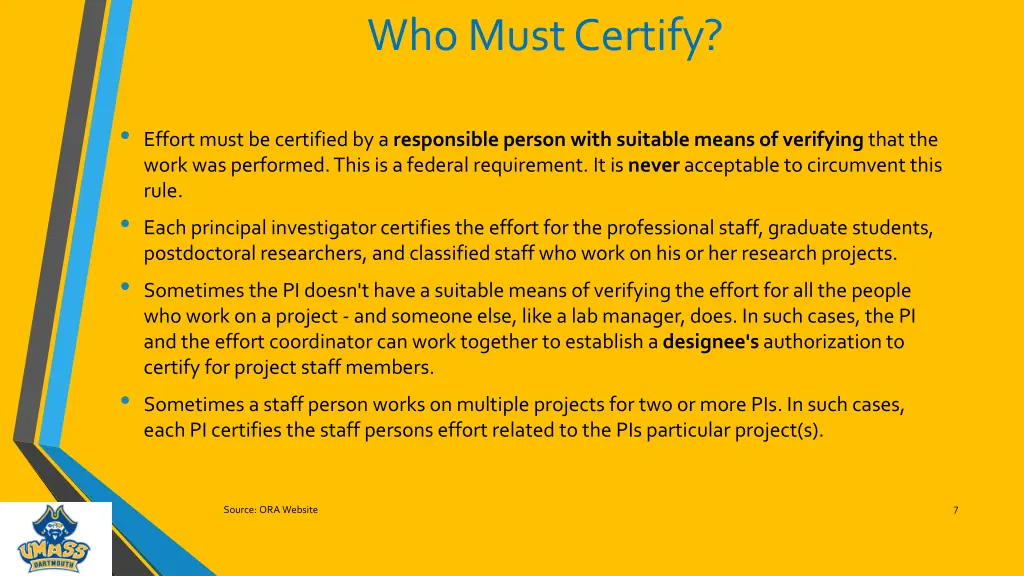 who must certify