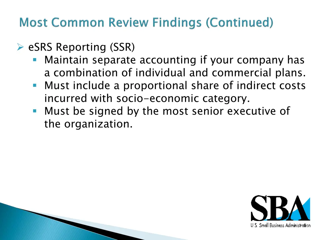 esrs reporting ssr maintain separate accounting