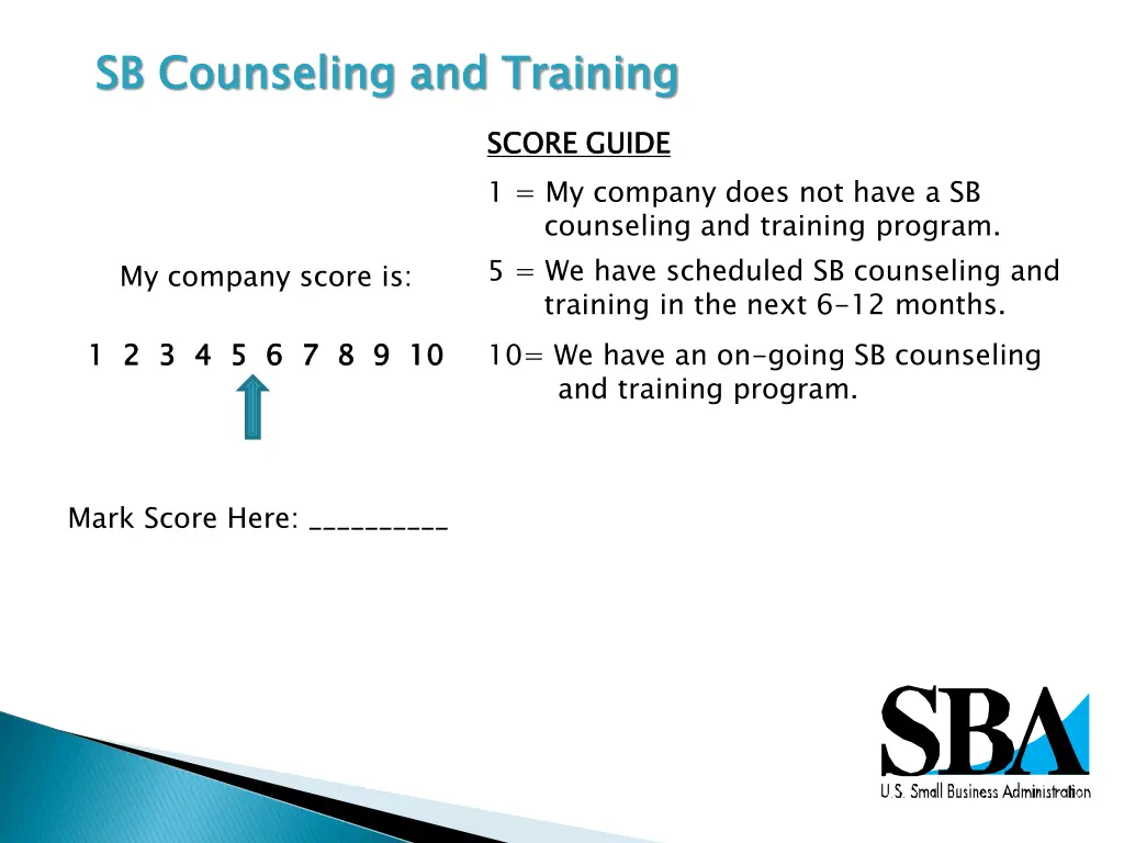 sb counseling and training