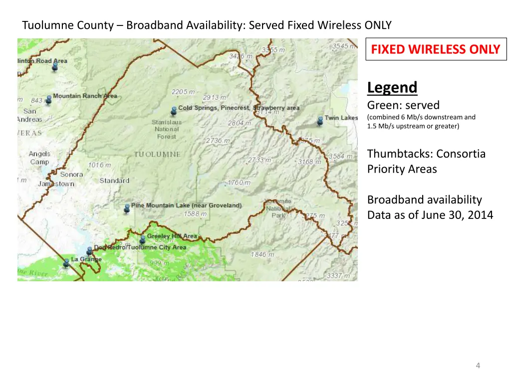 tuolumne county broadband availability served 3